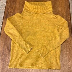 For The Republic Mustard Cowl Neck Sweater